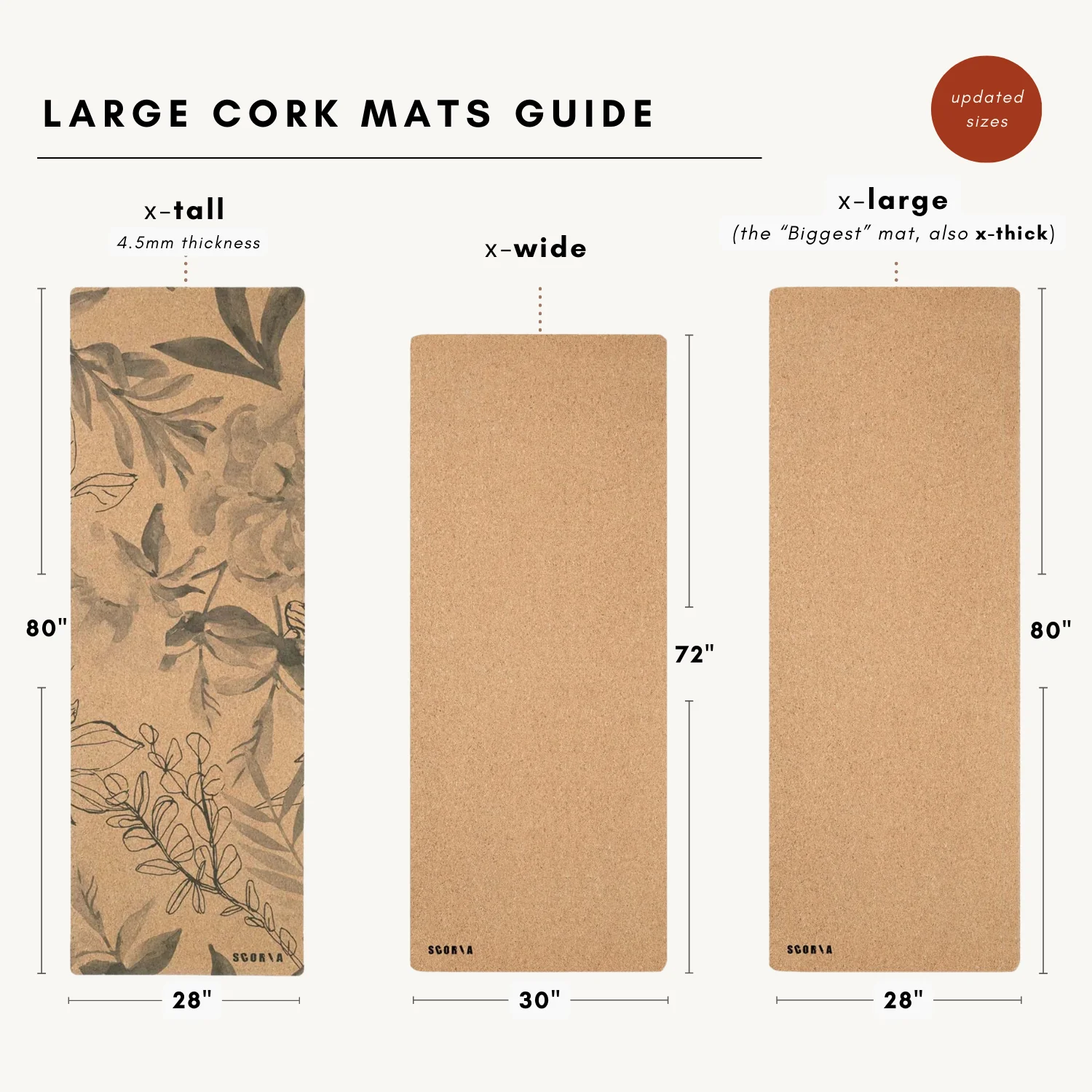 X-TALL Essential Cork Yoga Mat | 6′7 long | 4.5MM - Image 7
