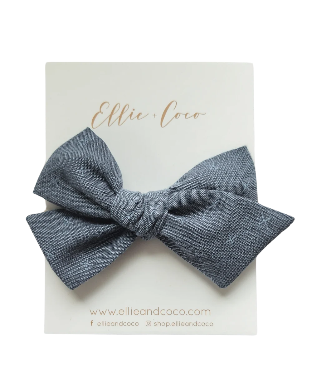 X's Oversize Bow | Blue Denim