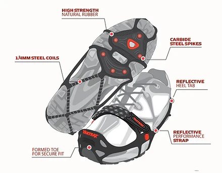 Yaktrax Unisex Run Ice Traction Device Size XL - Image 2