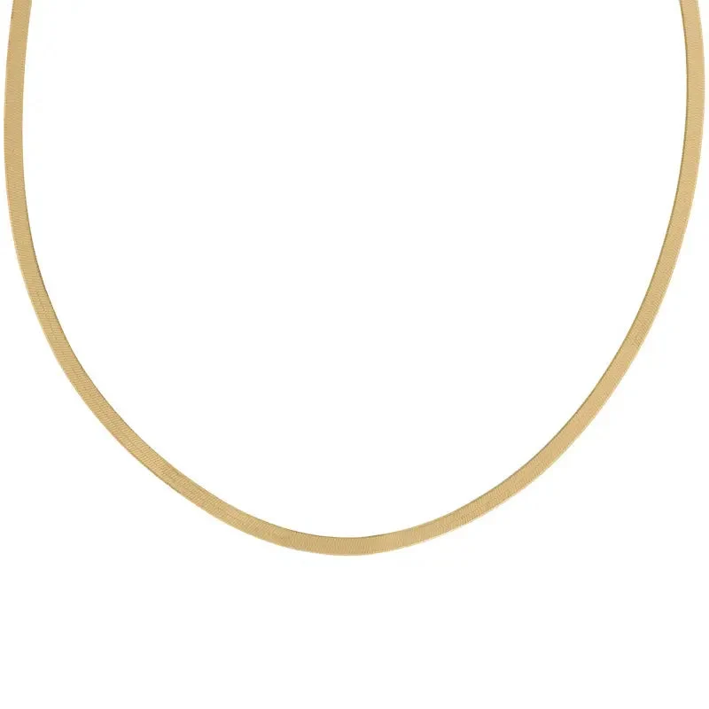 Yellow Gold Herringbone Chain