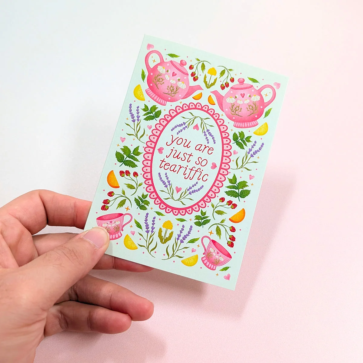 You Are Just So Teariffic | Mini Greeting Card - Image 2