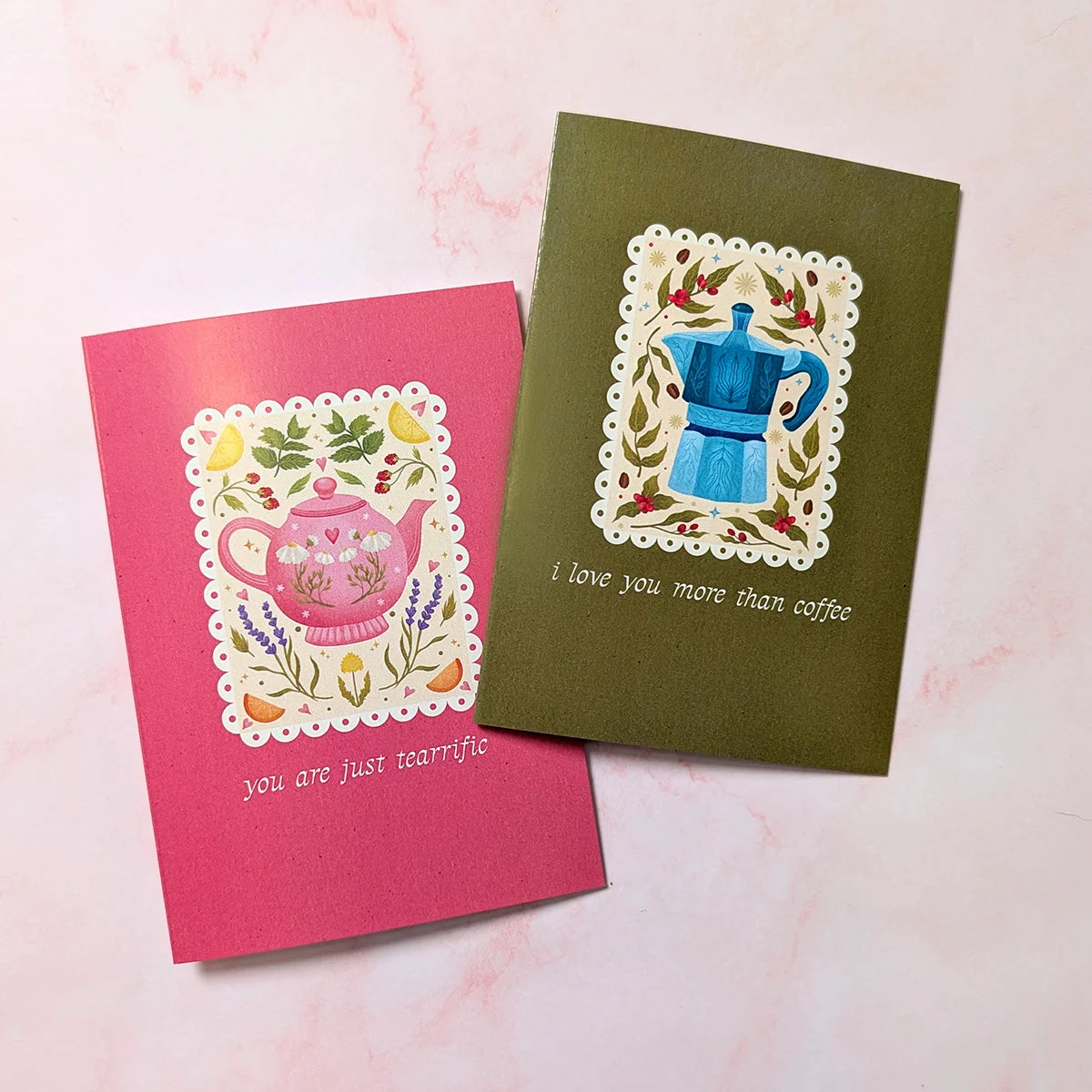 You're Just Teariffic | Teapot Mini Greeting Card - Image 4