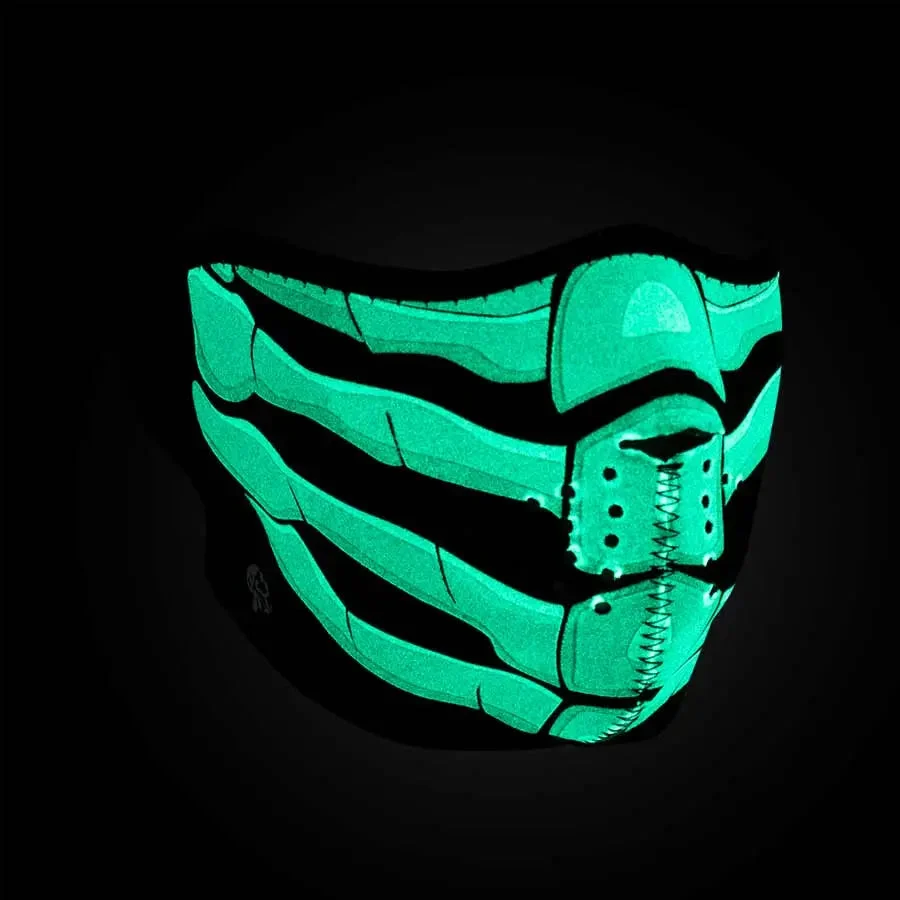ZANheadgear Half Mask Neoprene Bone Breath Glow in the Dark - Image 3