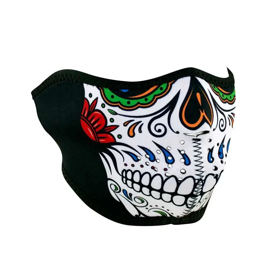 ZANheadgear Half Mask Neoprene Muerte Skull - Image 2